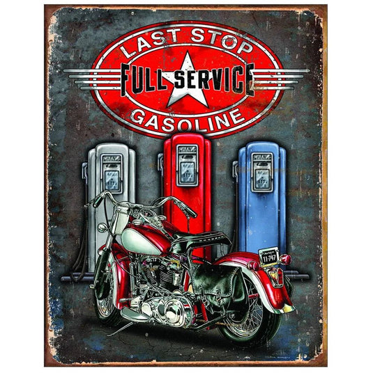 Garage Full Service Repair Shop Metal Tin Signs Posters Plate Wall Decor for Garage Bars Man Cave Cafe Club Retro Posters Plaque - Grand Goldman