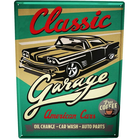 Garage Full Service Repair Shop Metal Tin Signs Posters Plate Wall Decor for Garage Bars Man Cave Cafe Club Retro Posters Plaque - Grand Goldman