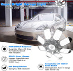 Garage Light - 40000LM Super Bright 6500K Garage Lights Ceiling Led w/ 8 Deformable Panels Compatible for E26/E27 Garage Light Socket Applicable for Garage Barn Warehouse Attic - 2Pack - Grand Goldman