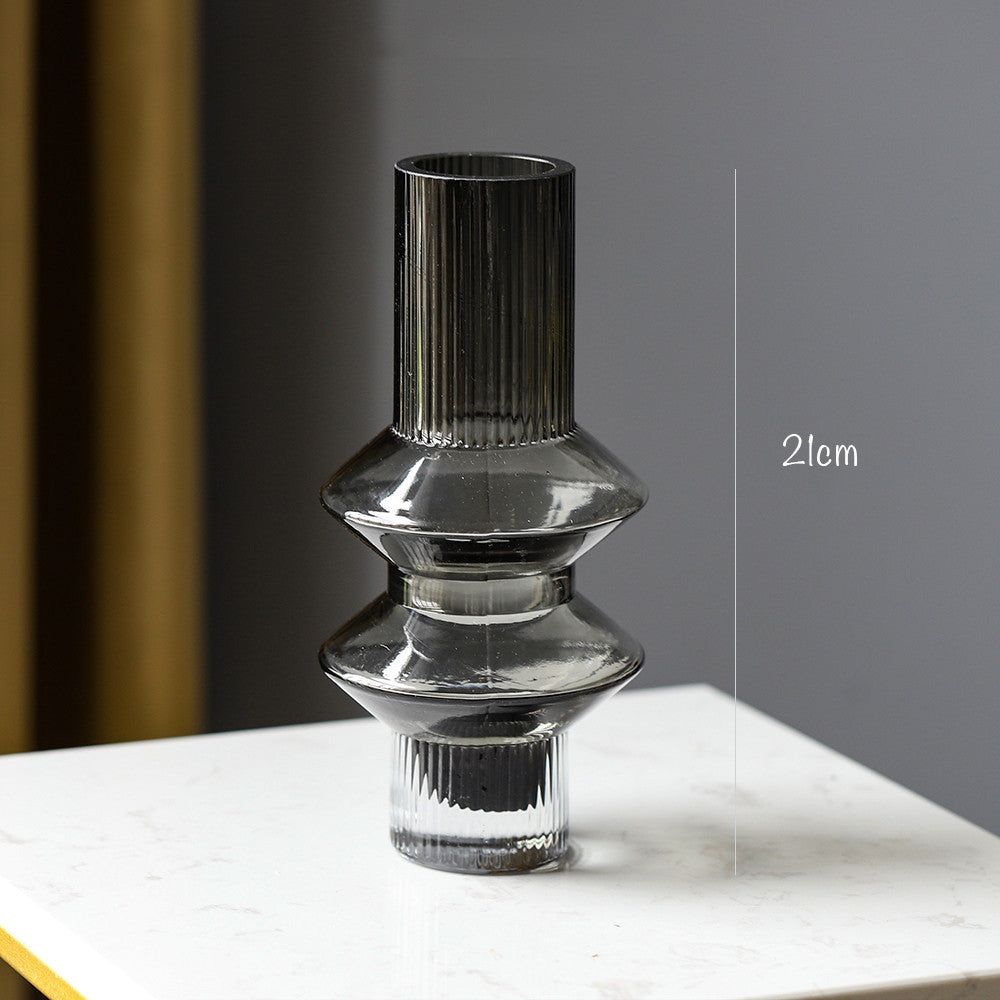 Gear Glass Vase Home Decoration - Grand Goldman