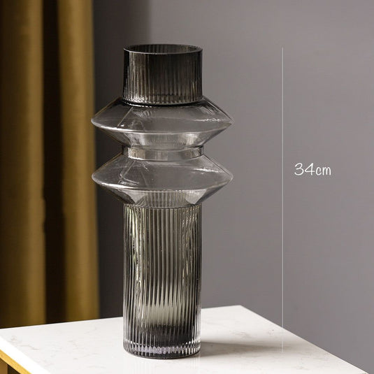 Gear Glass Vase Home Decoration - Grand Goldman