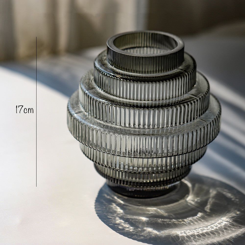 Gear Glass Vase Home Decoration - Grand Goldman