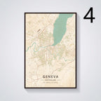 Geneva Lugano St Gallen Austria Switzerland Poster - Grand Goldman