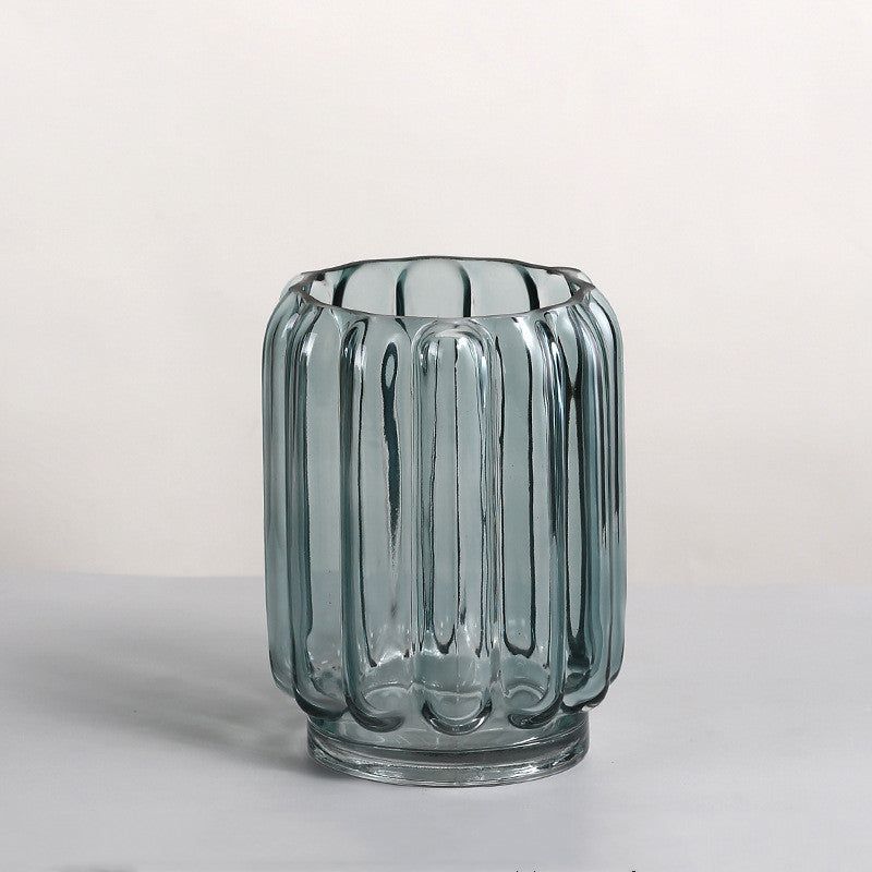 Geometric  Glass Dried Flower Vase Decoration - Grand Goldman