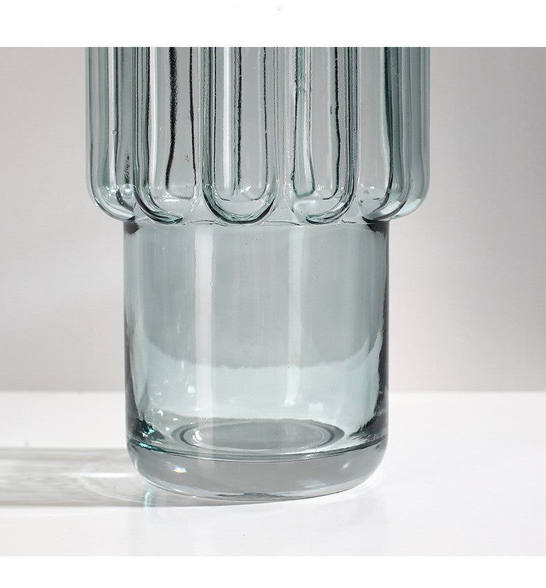 Geometric  Glass Dried Flower Vase Decoration - Grand Goldman