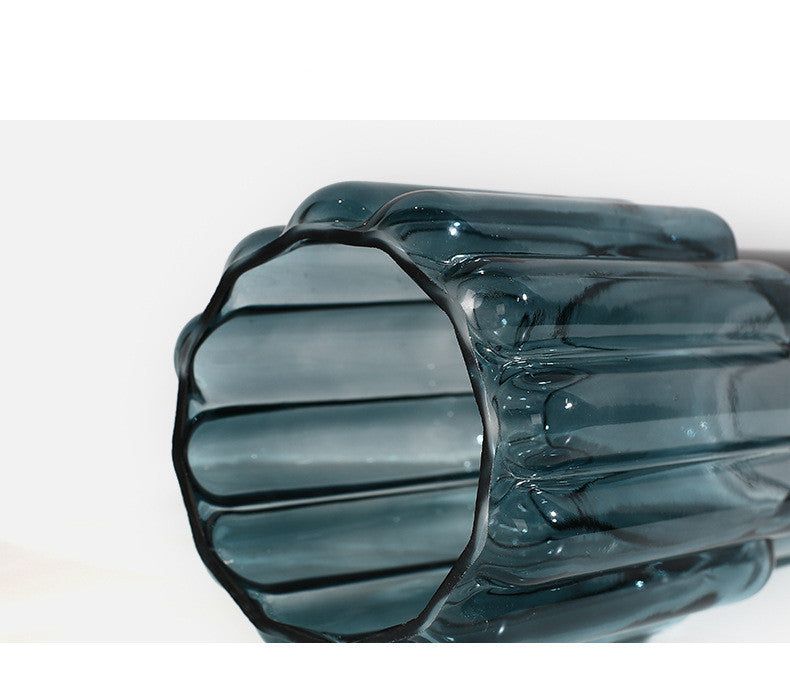 Geometric  Glass Dried Flower Vase Decoration - Grand Goldman