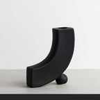 Geometric Shaped Ceramic Vase Ornament - Grand Goldman