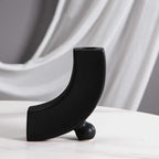 Geometric Shaped Ceramic Vase Ornament - Grand Goldman