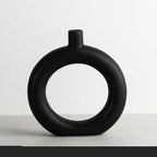 Geometric Shaped Ceramic Vase Ornament - Grand Goldman