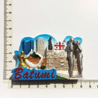 Georgia Kakheti Fridge Magnets Tourism Souvenir Tbilisi Batumi 3d Resin Magnetic Stickers for Refrigerators Home Decor Gifts - Grand Goldman