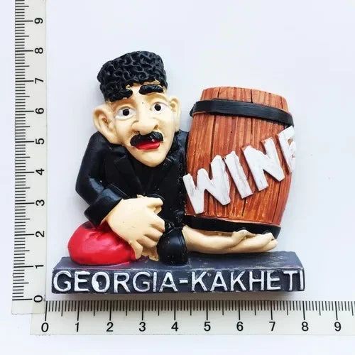 Georgia Kakheti Fridge Magnets Tourism Souvenir Tbilisi Batumi 3d Resin Magnetic Stickers for Refrigerators Home Decor Gifts - Grand Goldman