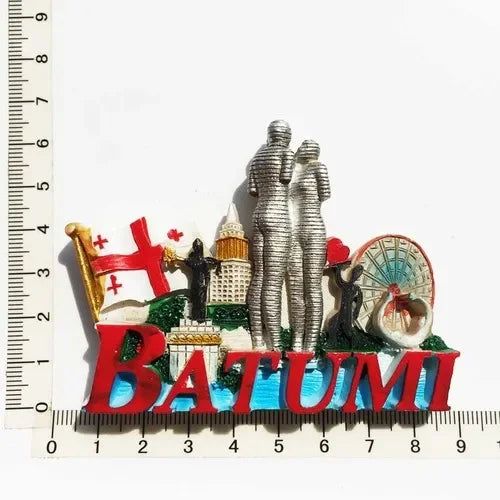 Georgia Kakheti Fridge Magnets Tourism Souvenir Tbilisi Batumi 3d Resin Magnetic Stickers for Refrigerators Home Decor Gifts - Grand Goldman