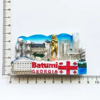 Georgia Kakheti Fridge Magnets Tourism Souvenir Tbilisi Batumi 3d Resin Magnetic Stickers for Refrigerators Home Decor Gifts - Grand Goldman