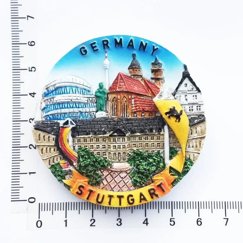 German Fridge Magnet European Beer Mug Germany Heidelberg Stuttgart Travel Souvenir Deutschland Magnetic Refrigerator Sticker - Grand Goldman