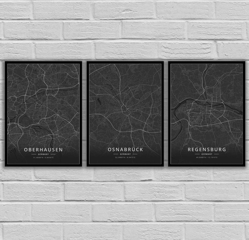 German City Decoration Poster Canvas Painting - Grand Goldman