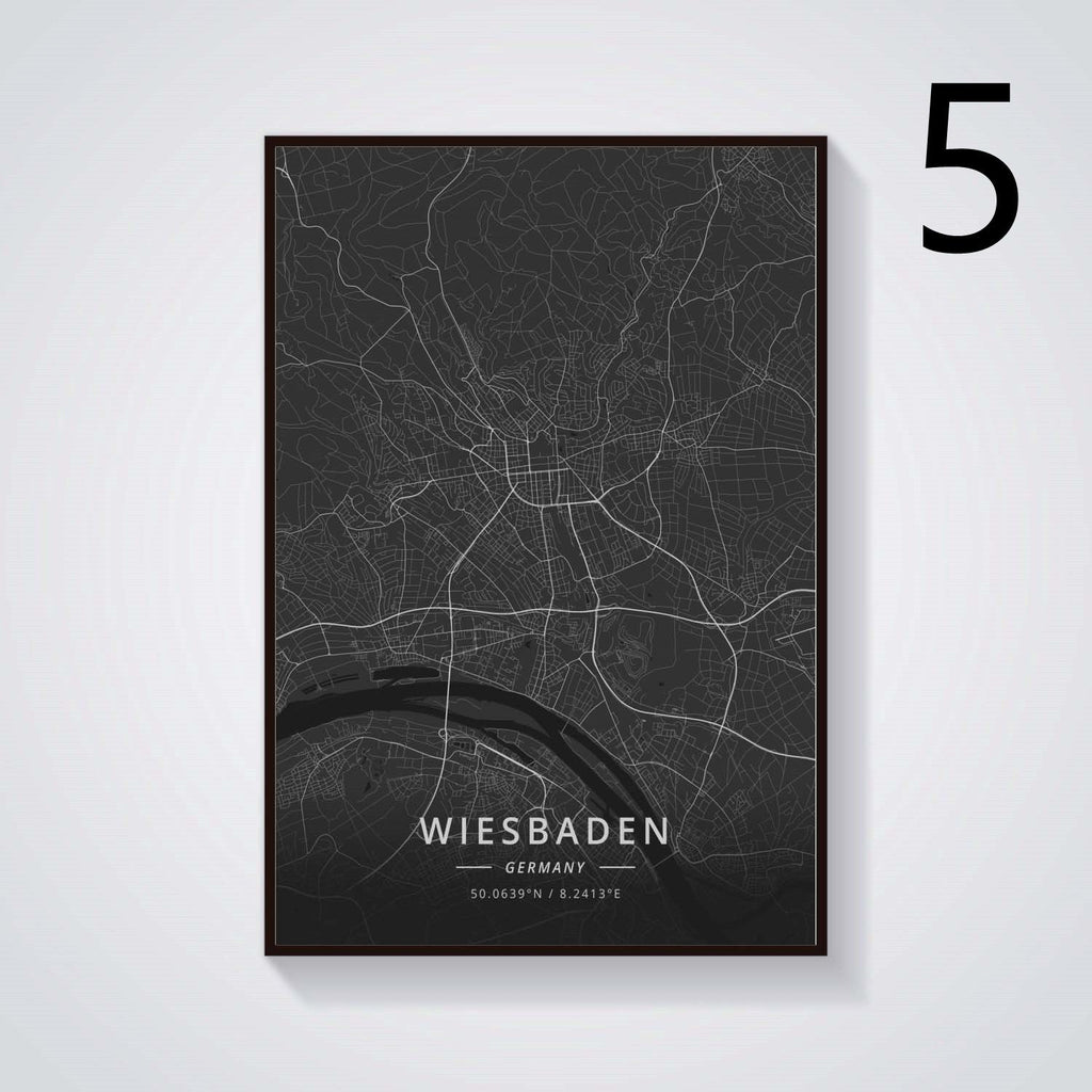 German City Decoration Poster Canvas Painting - Grand Goldman