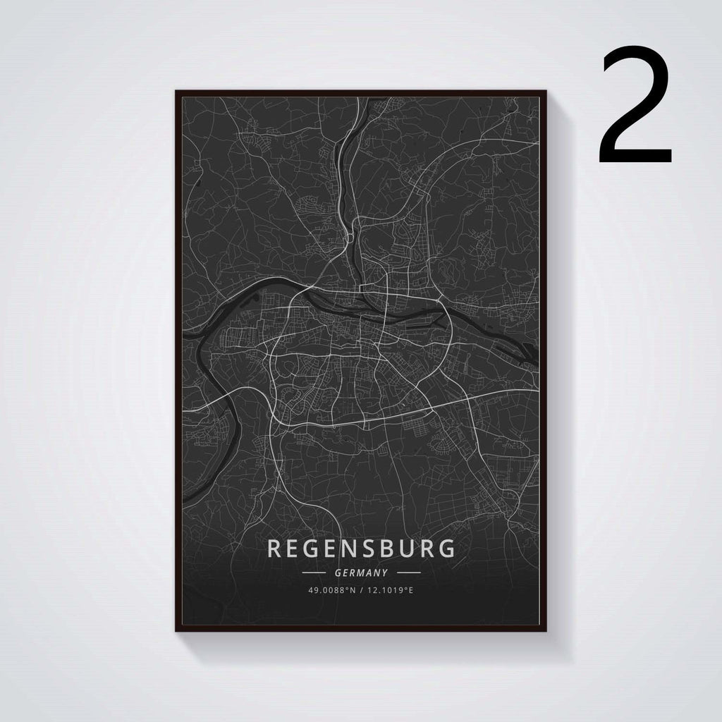 German City Decoration Poster Canvas Painting - Grand Goldman