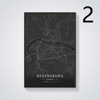 German City Decoration Poster Canvas Painting - Grand Goldman