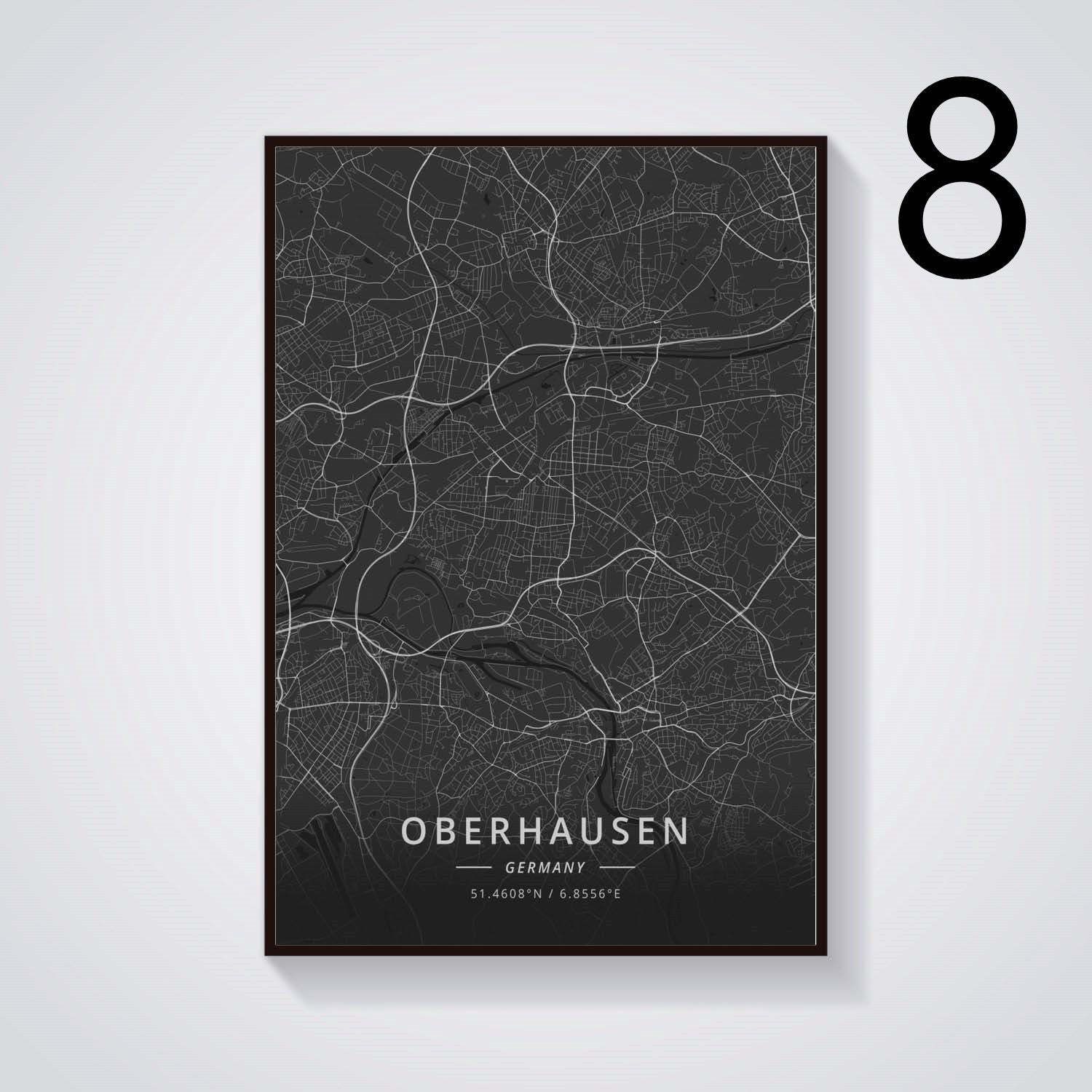 German City Decoration Poster Canvas Painting - Grand Goldman