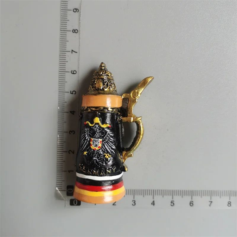 Germany Fridge Magnets Cuckoo Clock Mug Berlin Munich Dresden Frankfurt Freiburg Neuschwanstein Refrigerator Magnets Sticker - Grand Goldman