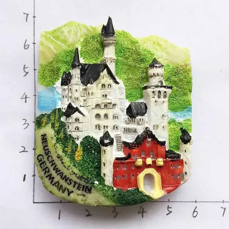 Germany Fridge Magnets Cuckoo Clock Mug Berlin Munich Dresden Frankfurt Freiburg Neuschwanstein Refrigerator Magnets Sticker - Grand Goldman