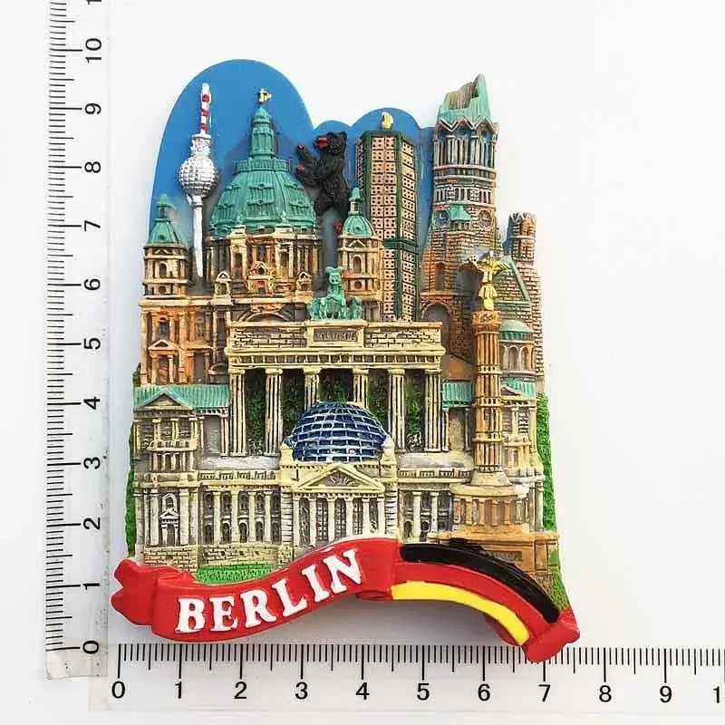 Germany Fridge Magnets Cuckoo Clock Mug Berlin Munich Dresden Frankfurt Freiburg Neuschwanstein Refrigerator Magnets Sticker - Grand Goldman