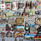 Germany Fridge Magnets Cuckoo Clock Mug Berlin Munich Dresden Frankfurt Freiburg Neuschwanstein Refrigerator Magnets Sticker - Grand Goldman