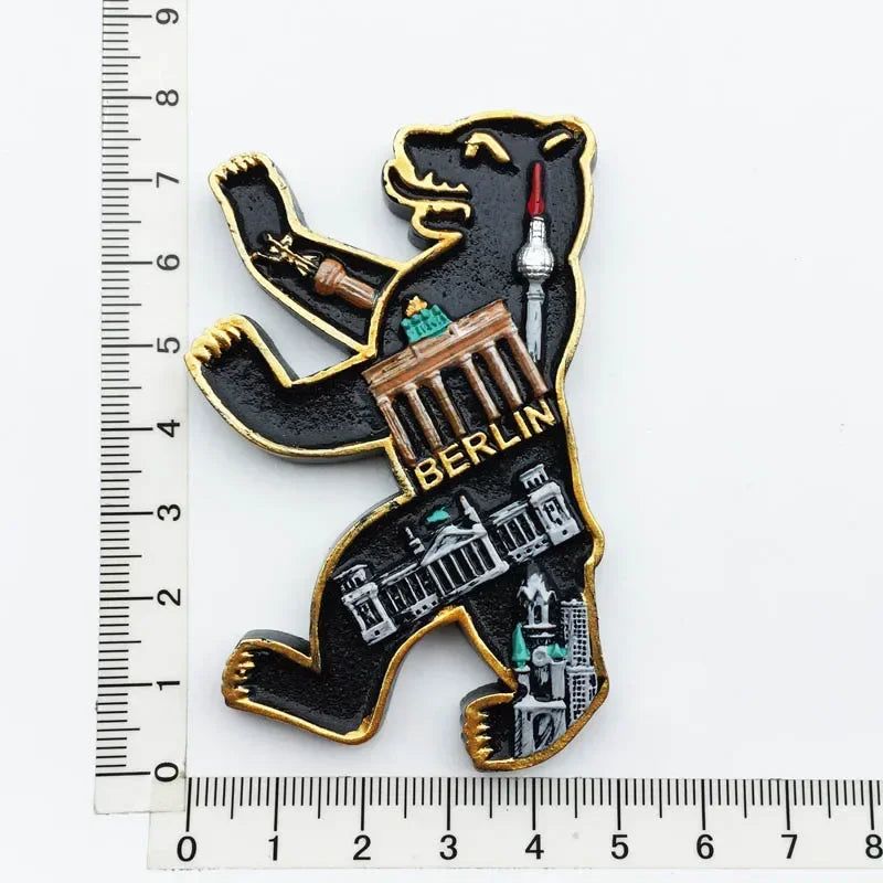 Germany Fridge Magnets Cuckoo Clock Mug Berlin Munich Dresden Frankfurt Freiburg Neuschwanstein Refrigerator Magnets Sticker - Grand Goldman