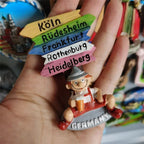 Germany Fridge Magnets Cuckoo Clock Mug Berlin Munich Dresden Frankfurt Freiburg Neuschwanstein Refrigerator Magnets Sticker - Grand Goldman
