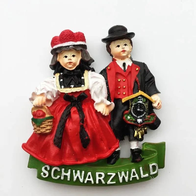 Germany Fridge Magnets Tourism Souvenir Munich home Cuckoo Clock Schwarzwald Magnetic Refrigerator Stickers Home Decoration Gift - Grand Goldman
