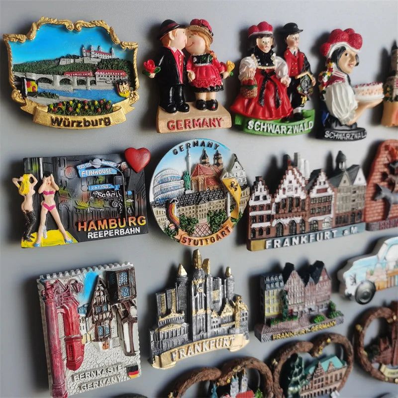 Germany Magnets Berlin Munich Hamburg Stuttgart Frankfurt Kölner Bremen Schwarzwald Oktoberfest Refrigerator Magnets Sticker - Grand Goldman