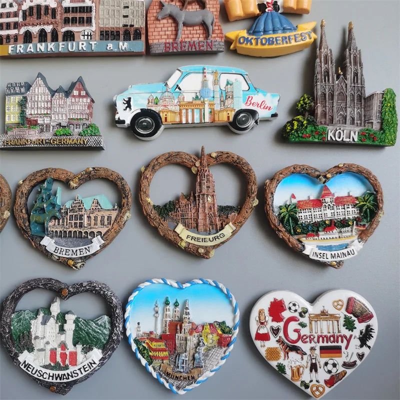 Germany Magnets Berlin Munich Hamburg Stuttgart Frankfurt Kölner Bremen Schwarzwald Oktoberfest Refrigerator Magnets Sticker - Grand Goldman