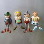 Germany Munich Oktoberfest Cute Cartoon Creative Fridge Magnet 3D Spring Leg Stilt Doll Refrigerator Magnet Sticker Souvenir - Grand Goldman