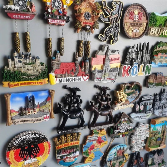 Germany Tourist Souvenir Berlin Munich Hamburg Stuttgart Kölner Bayern Bremen Schwarzwald Hohenzollern Fridge Magnets Sticker - Grand Goldman