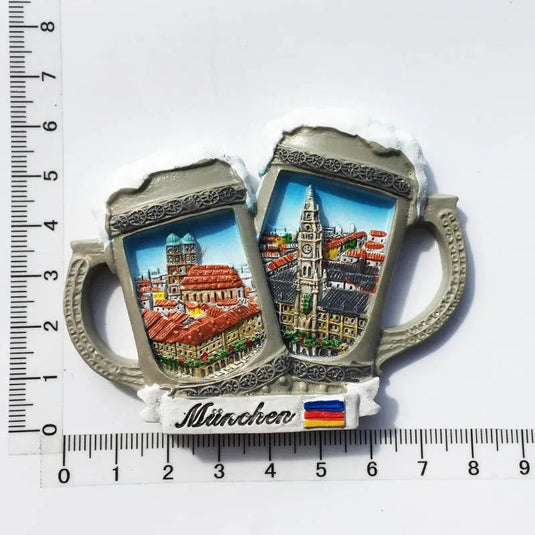 Germany Tourist Souvenir Berlin Munich Hamburg Stuttgart Kölner Bayern Bremen Schwarzwald Hohenzollern Fridge Magnets Sticker - Grand Goldman