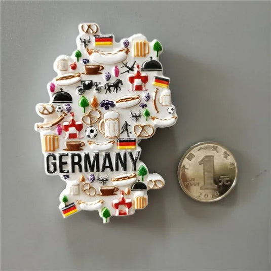 Germany Tourist Souvenir Berlin Munich Hamburg Stuttgart Kölner Bayern Bremen Schwarzwald Hohenzollern Fridge Magnets Sticker - Grand Goldman