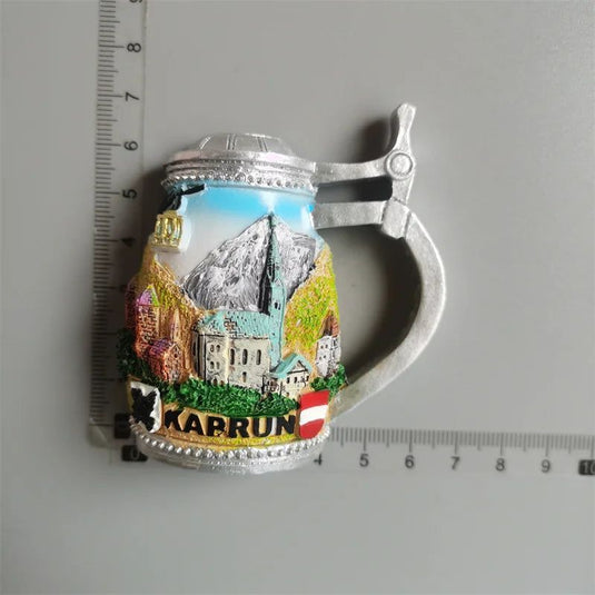 Germany Fridge Magnets beer Mug Bavaria Munich Cochem Frankfurt koln Salzburg Austria FINLAND Brugge Refrigerator Magnet Sticker - Grand Goldman