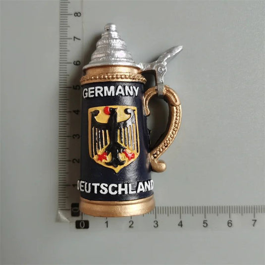 Germany Fridge Magnets beer Mug Bavaria Munich Cochem Frankfurt koln Salzburg Austria FINLAND Brugge Refrigerator Magnet Sticker - Grand Goldman