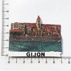 Gijon Marbella Granada Alhambra fridge magnets Spain tourism souvenir crafts gift magnetic refrigerator magnets kitchen decor - Grand Goldman