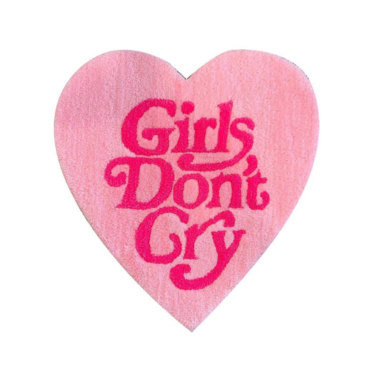 Girls Don't Cry Cute Heart Shape Cashmere Carpet Household - Grand Goldman