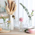 Glass Bud Vase 15 Pcs for Centerpieces Wedding,Home Decor,Bud Vases in Bulk for Flowers,Small Vases for Christmas,Birthday Party,Wedding,Valentine's Day,Mother's Day,Other Events Decorations(Clear) - Grand Goldman