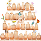 Glass Bud Vase 15 Pcs for Centerpieces Wedding,Home Decor,Bud Vases in Bulk for Flowers,Small Vases for Christmas,Birthday Party,Wedding,Valentine's Day,Mother's Day,Other Events Decorations(Clear) - Grand Goldman