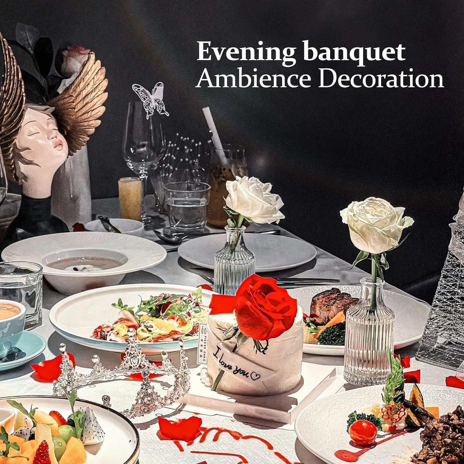 Glass Bud Vase Set of 32PCS Wedding Centerpieces for Tables,Mini Clear Bud Vases for Flowers,Small Flower Vases Suitable for Birthday Party,Anniversary,Wedding,Baby Shower (Clear, 32PCS) - Grand Goldman