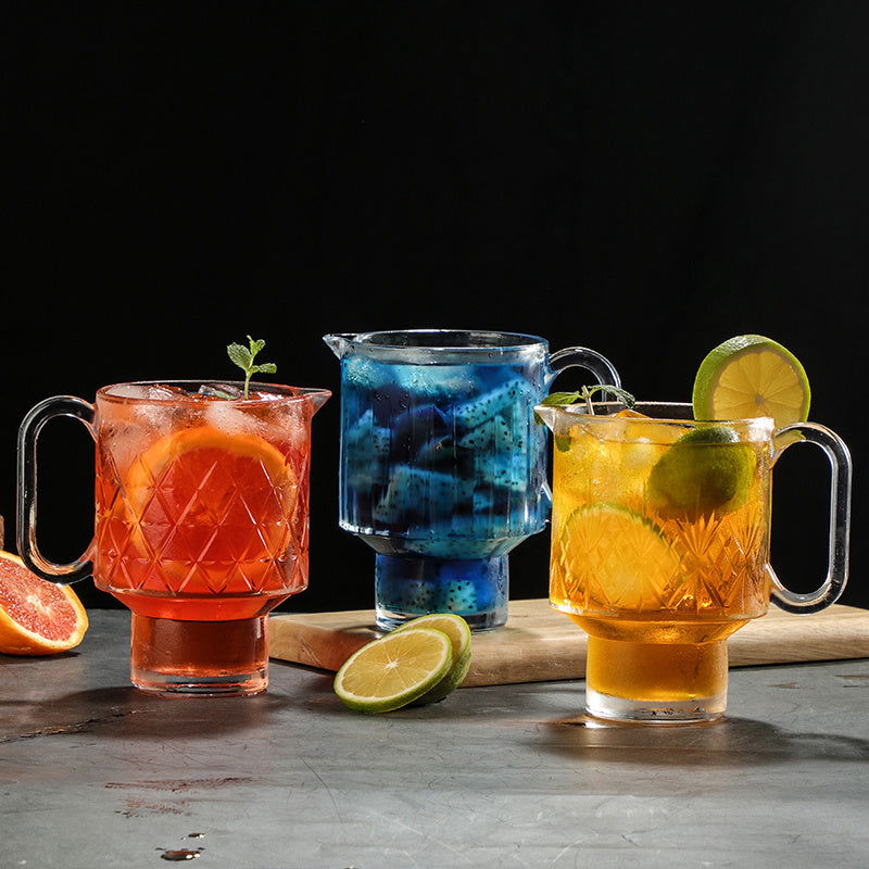 Glass Cup New Stackable Fruit Tea Cup Milk Tea Cup Glass Hot Drink Tea Juice Cup Catering Cup - Grand Goldman