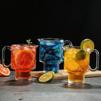 Glass Cup New Stackable Fruit Tea Cup Milk Tea Cup Glass Hot Drink Tea Juice Cup Catering Cup - Grand Goldman