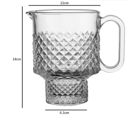 Glass Cup New Stackable Fruit Tea Cup Milk Tea Cup Glass Hot Drink Tea Juice Cup Catering Cup - Grand Goldman