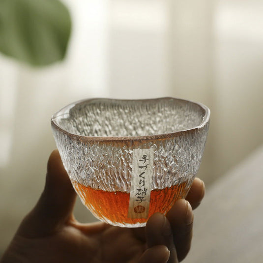 Glass Hammered Japanese Kung Fu Tea Cup - Grand Goldman