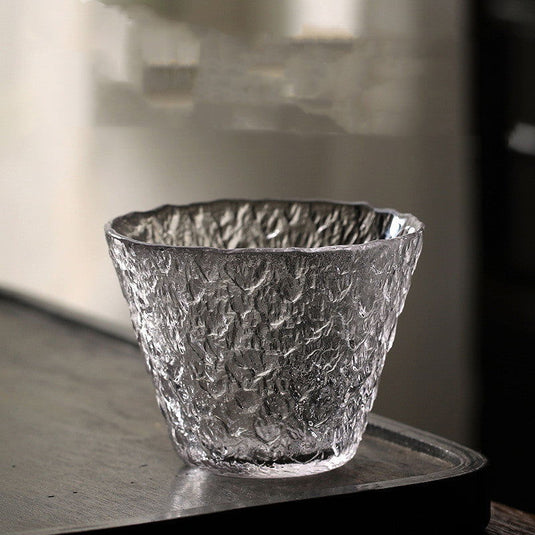 Glass Hammered Japanese Kung Fu Tea Cup - Grand Goldman