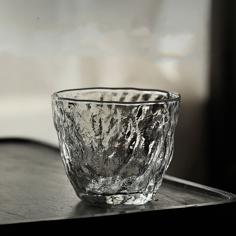 Glass Hammered Japanese Kung Fu Tea Cup - Grand Goldman