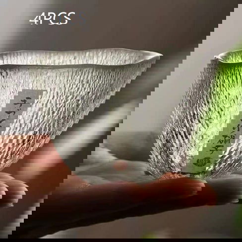 Glass Hammered Japanese Kung Fu Tea Cup - Grand Goldman